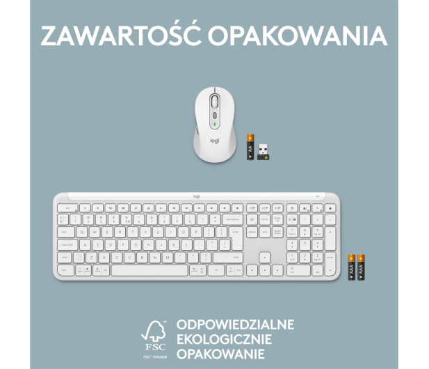 LOGITECH MK950 biały 920-012491 - 1233178 - zdjęcie 17
